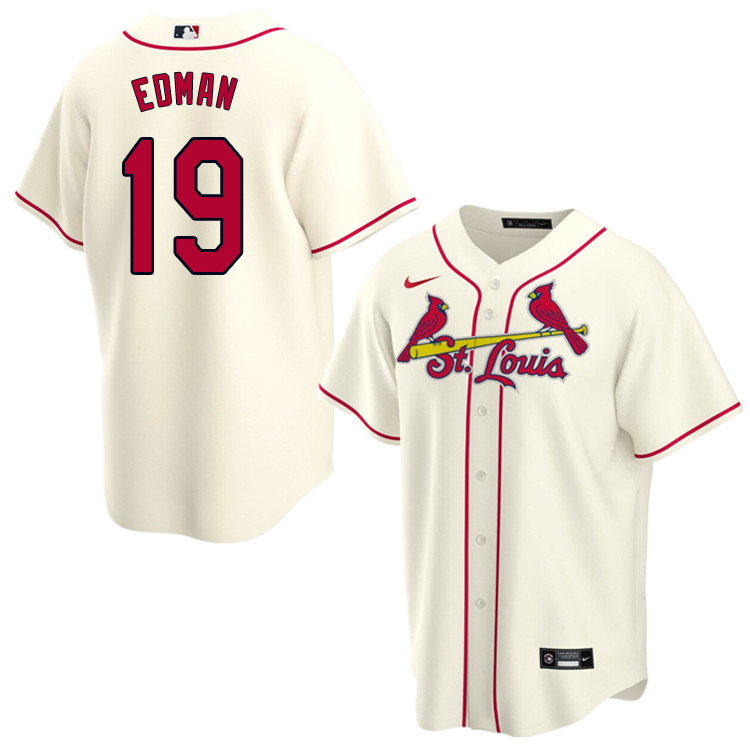 Nike Men #19 Tommy Edman St.Louis Cardinals Baseball Jerseys Sale-Cream